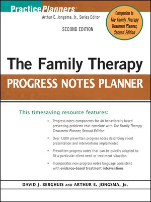 cover image of The Family Therapy Progress Notes Planner